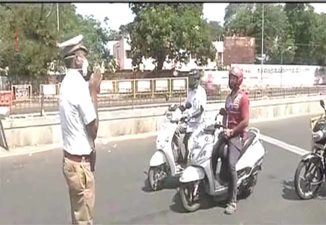 chennai traffic police instrction peoples coronavirus 