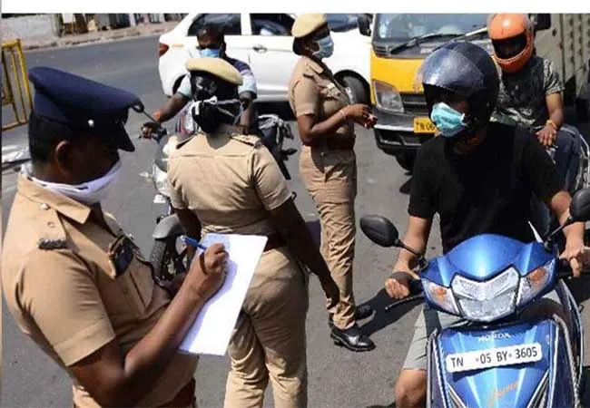 tamilnadu lockdown vehicles peoples police 