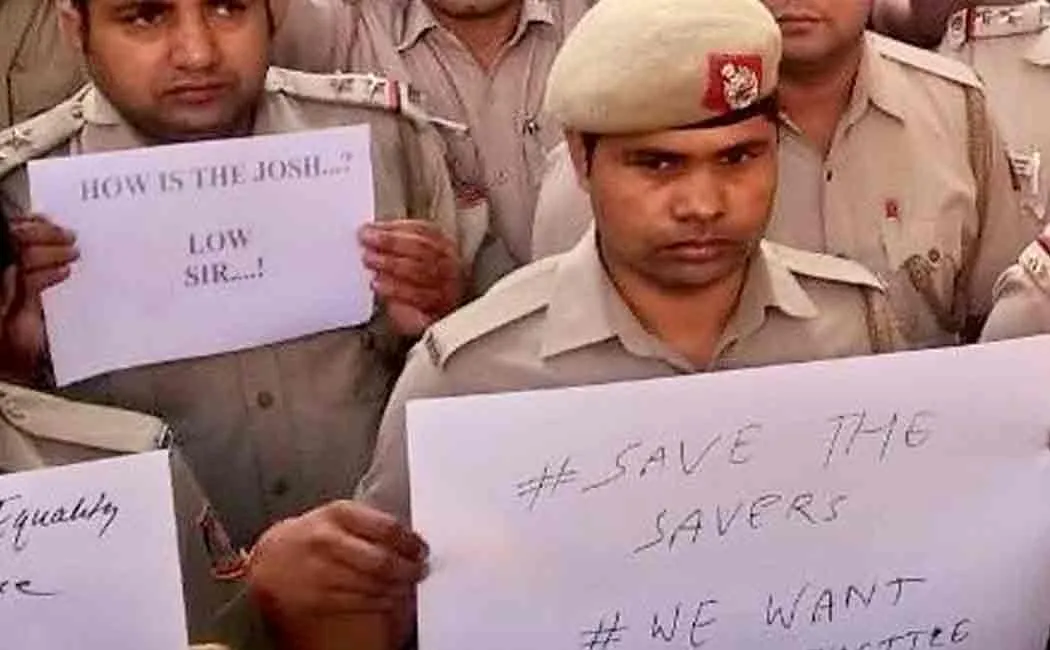 delhi police protest
