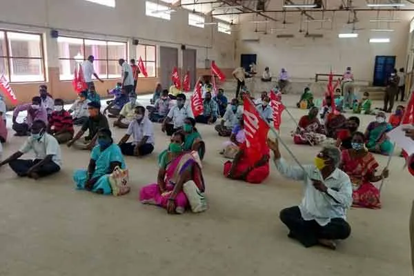 Pondycherry ‘BASIC, Popsco’ workers arrested.. for seventh day demanding salary issue 