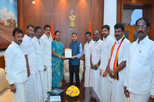 Governor RNRavi meeting with Premalatha