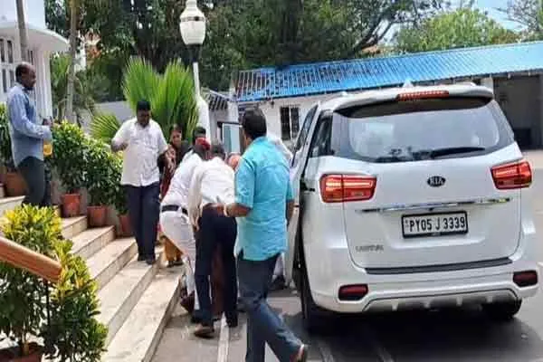 puducherry rangasamy front of incident due land issue