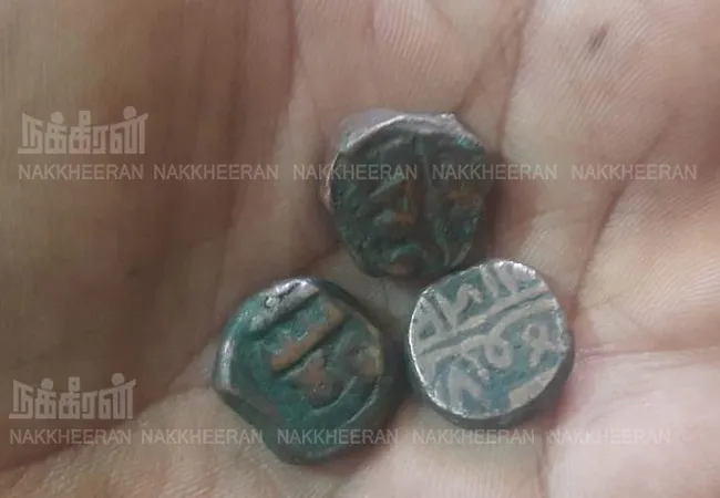 Bijapur Sultan's coins found in the lower hills of Sivagangai Arasaneri!