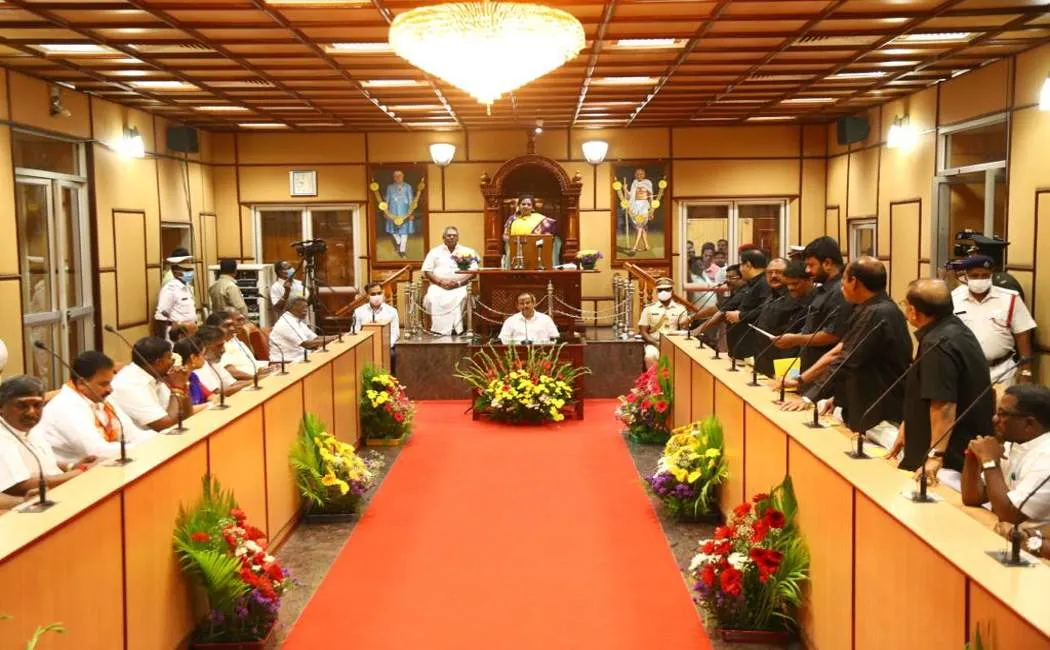 puducherry assembly budget session union government not approved 