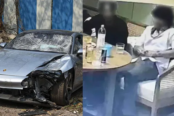 Incident happened to save the boy at Pune luxury car accident