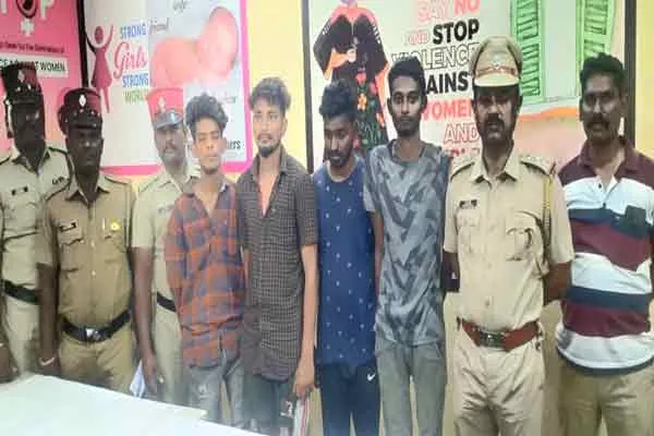 pondicherry police filed case for four cuddalore youngsters 