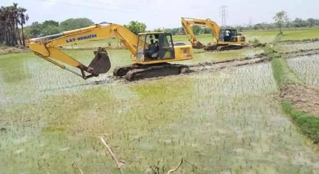  Gail company that destroys the planting field: farmer protest  