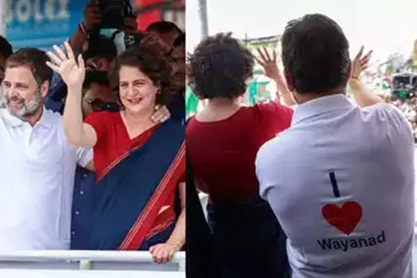 Rahul Gandhi attracted attention with t-shirt at wayanadu election campaign