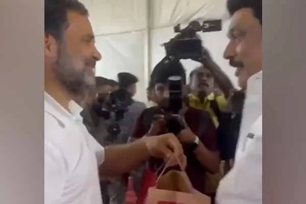 Rahul Gandhi who gave the gift of love CM MK Stalin resilience
