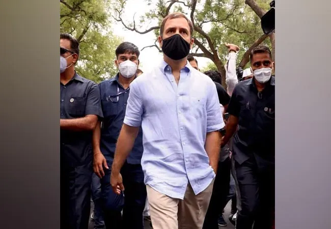 Rahul Gandhi MP leaves Enforcement Office