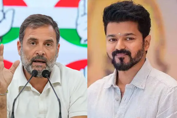 Congress leader Vijay congratulates Rahul Gandhi!