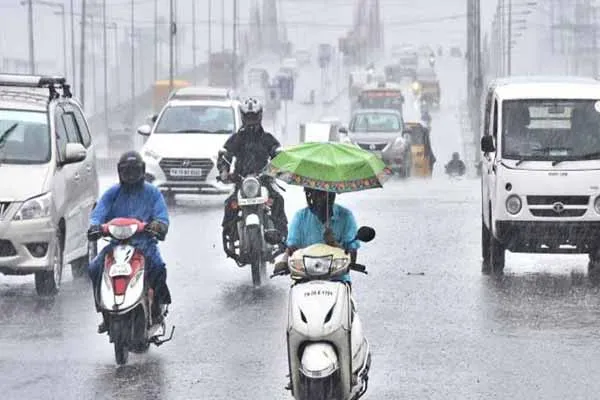 Chance of rain in 7 districts  Meteorological Center