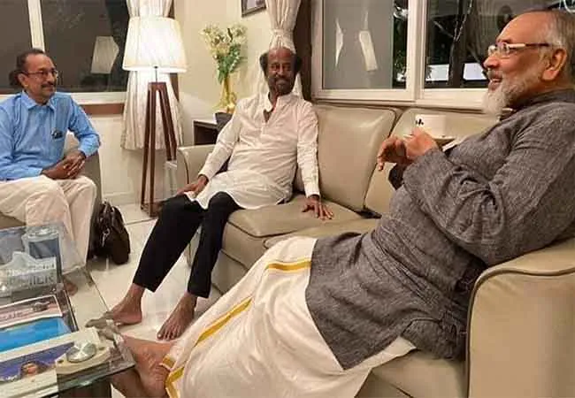actor rajinikanth meet with sri lanka  Northern former cm Vigneswaran