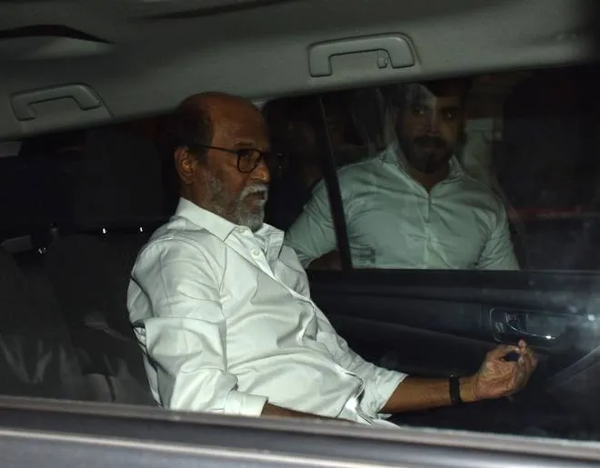 Rajini at mumbai for Sridevi