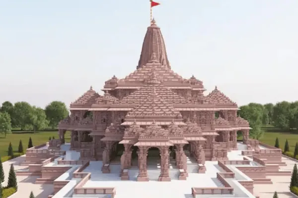 An old woman who ends her 30-year-long fast of silence for Inauguration of Ram Temple