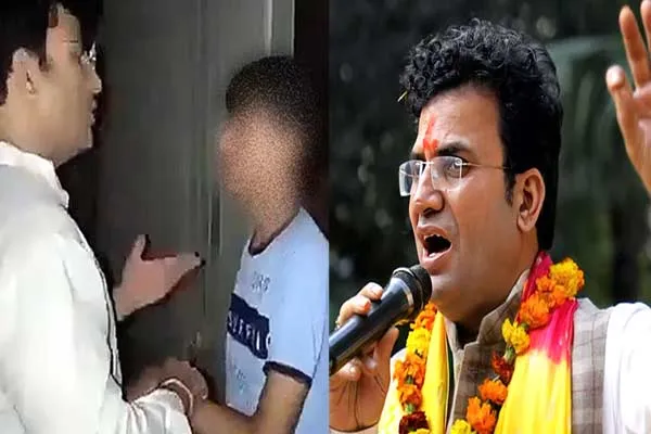 delhi BJP MLA threatens boy and released video