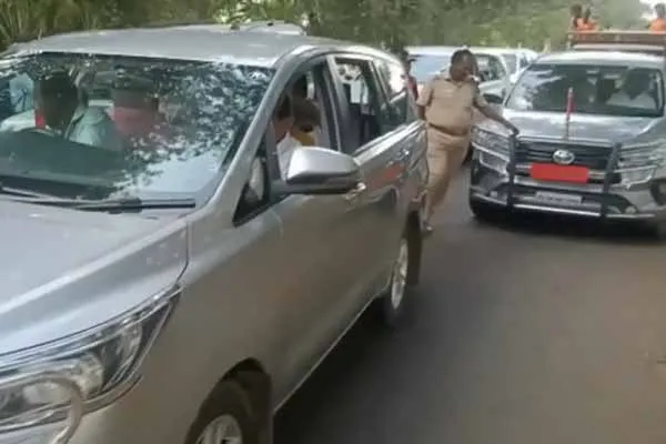 Former Minister R.P. Udayakumar car test