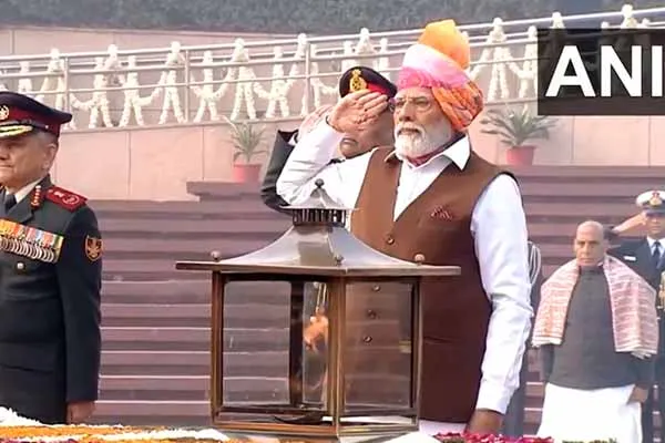 Honorable Prime Minister Modi at the National Memorial