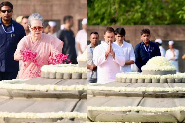 Rajiv Gandhi Memorial Day Congress leaders Tribute