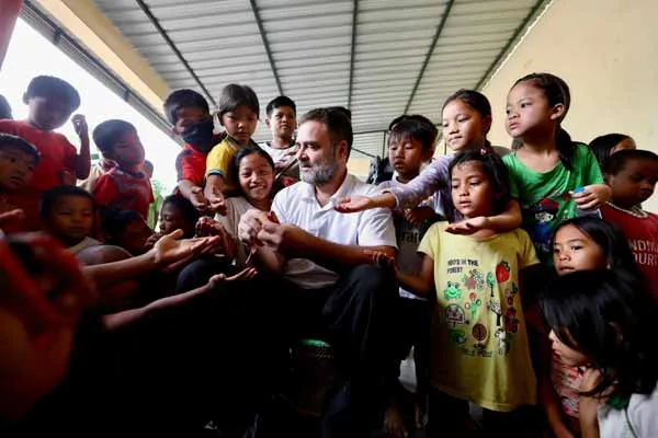 Manipur is divided into two Rahul Gandhi MP