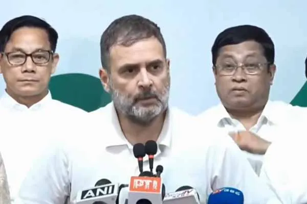 Manipur is divided into two Rahul Gandhi MP