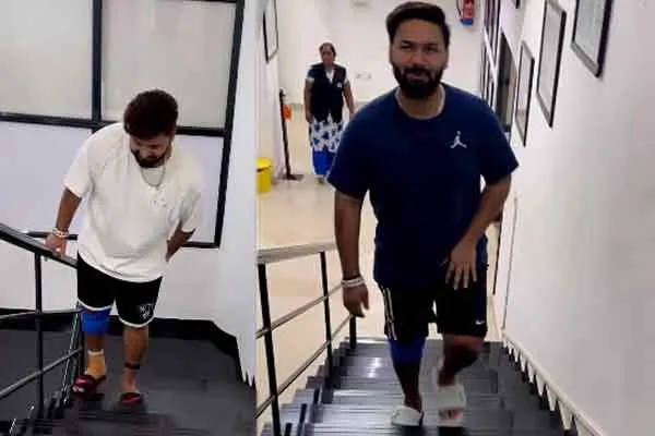 cricketer rishabh pant instagram viral video after car incident treatment 