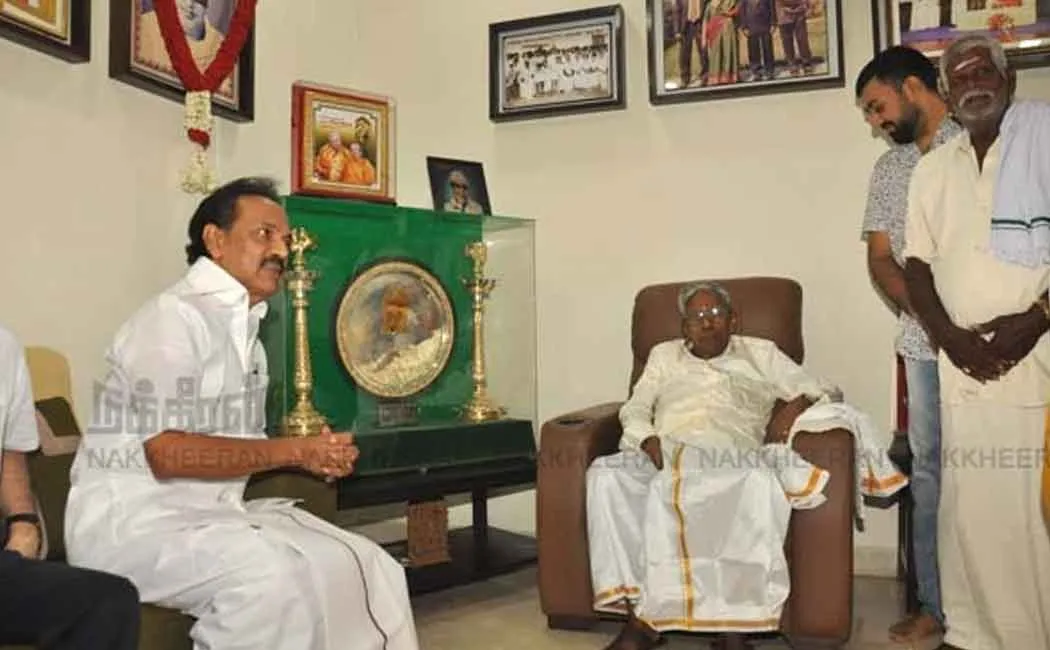 RM Veerappan Birthday Greetings from the Chief Minister in person