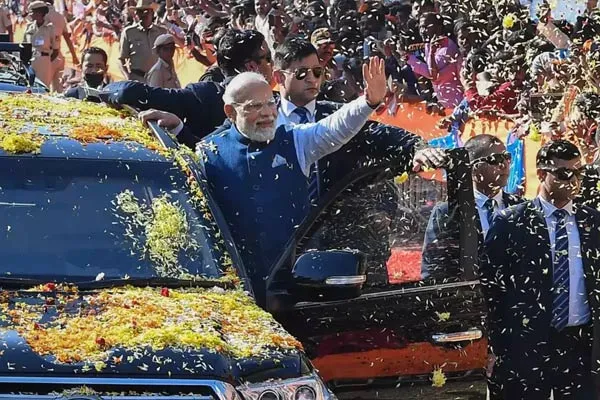 PM Modi's 'Road Show' in Coimbatore today