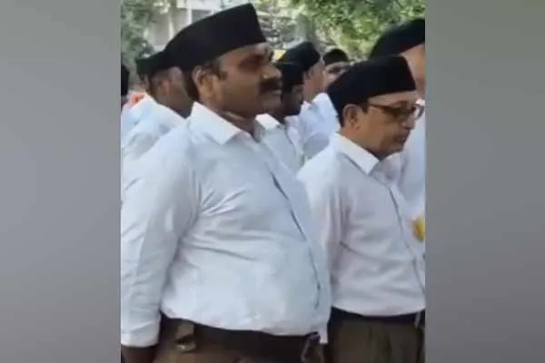 Union Minister L. Murugan participation on RSS rally in Tamil Nadu