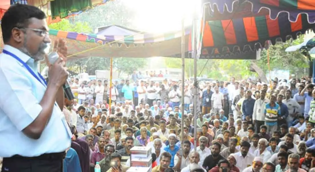 The struggle will not be over until the Chief Minister comes in and says - Thirumavalavan talk