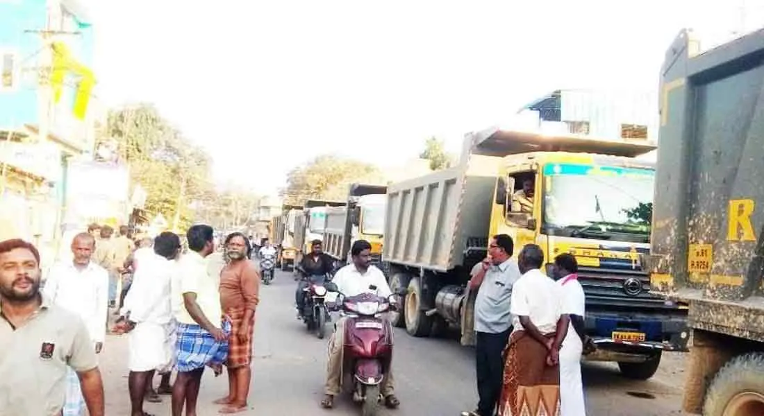  Cement mill trucks seized