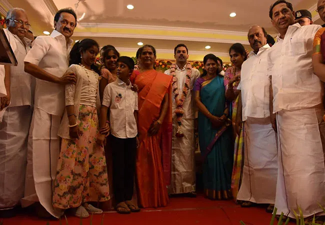 madurai dmk district secretary ko thalapathi family marriage function mk stalin 