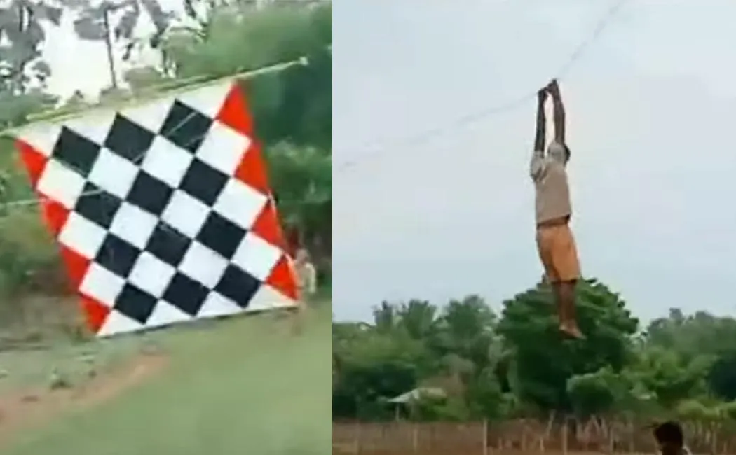 The degree to which the youth was lifted into the sky ... a heart-wrenching video!