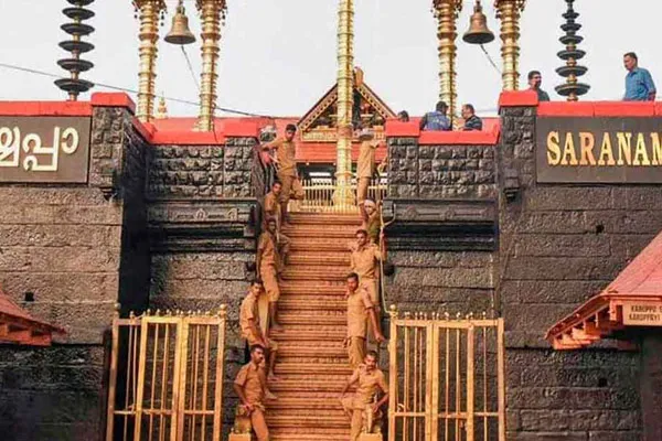Sabarimala temple Opening walk Devotees darshan