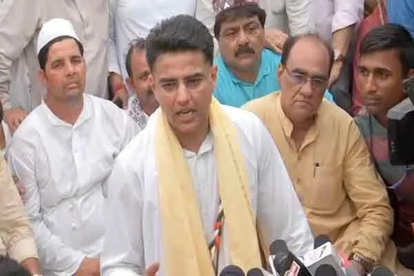 rajasthan former deputy cm sachin pilot against for ruling congress party incident 