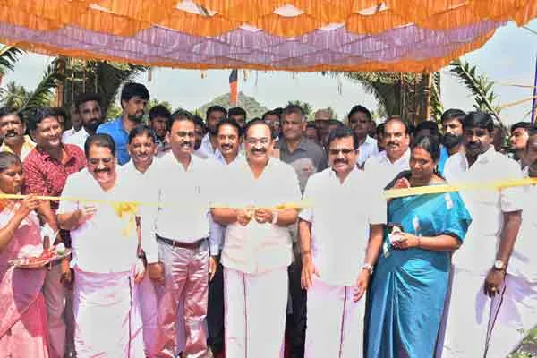 minister sakkarapani talk about there is no water scarcity issue at ottachandram