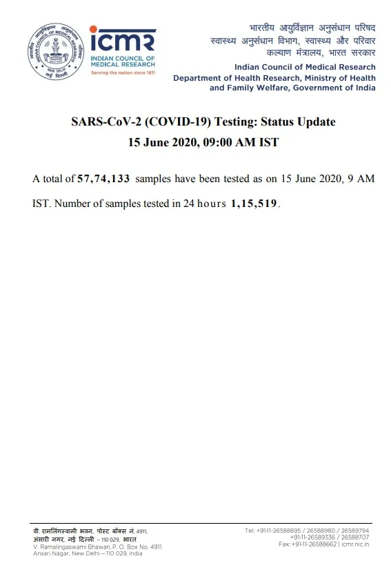 india coronavirus number of samples tested icmr 