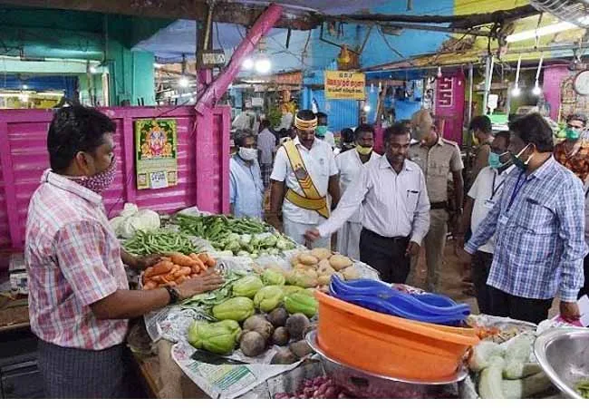 coronavirus prevention tenkasi district collector inspection 