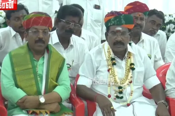 Sellur Raju supporting candidate Saravanan and critcizing amitshah