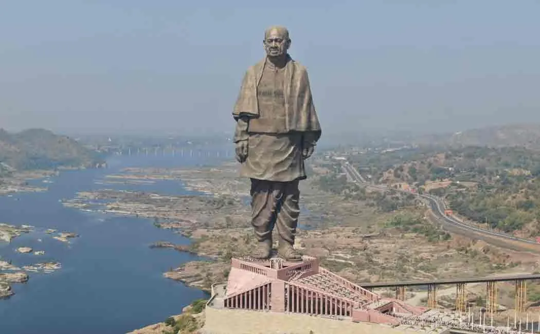 rain water inside gujarat statue of unity