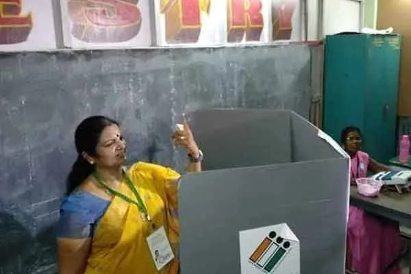 Female candidate who complained about the polling booth