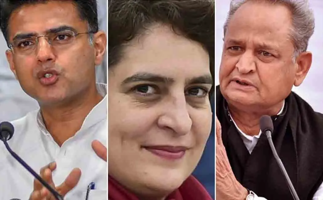 sachin pilot phone call to priyanka gandhi