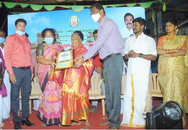 Government of Tamil Nadu Department of Arts and Culture awards in pudukkottai 