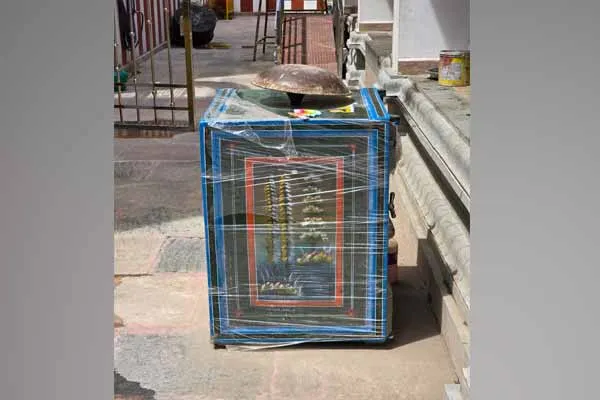 A bill of lading; Devotees suffer because they are unable to pay tribute