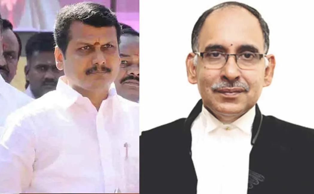 2 judge bench to give final verdict in Senthil Balaji case Justice C.V. Karthikeyan