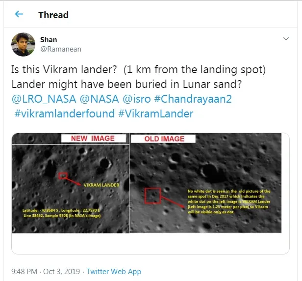 madurai district vickram lander find madurai engineer shannuga subiramaniyan send nasa 