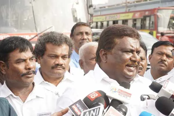 EPS sheds blue tears for transport workers Minister Sivashankar