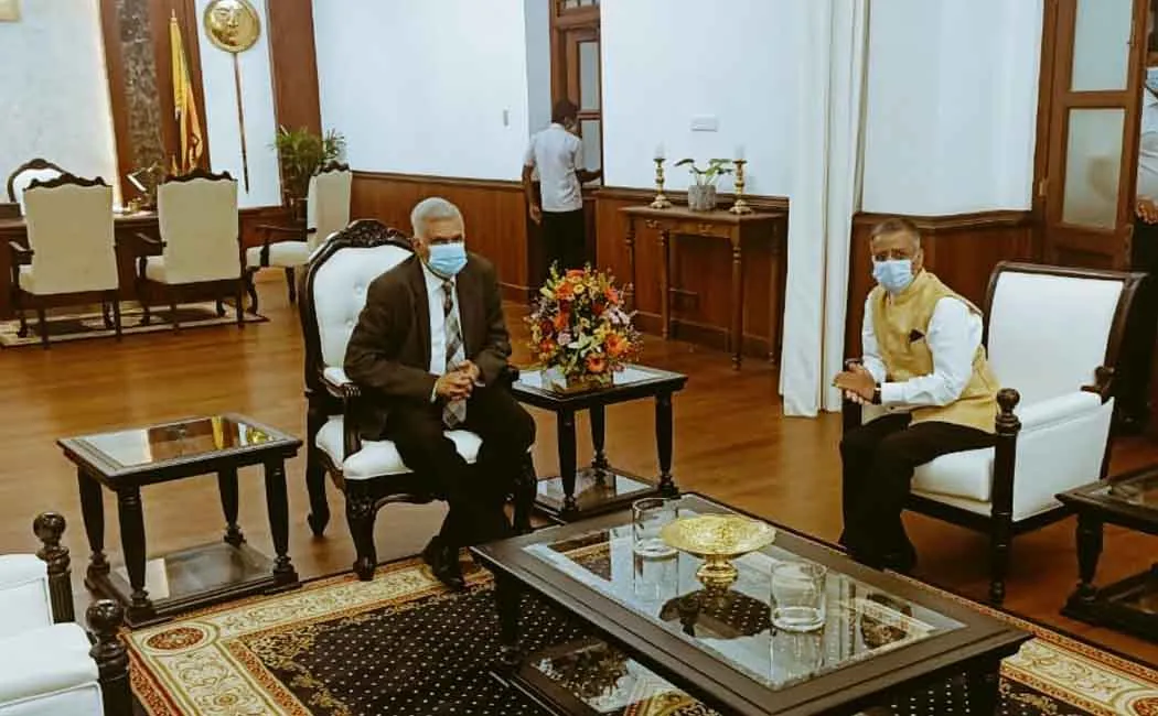 Ambassador of India is the first Foreign Ambassador to meet the Prime Minister of Sri Lanka!
