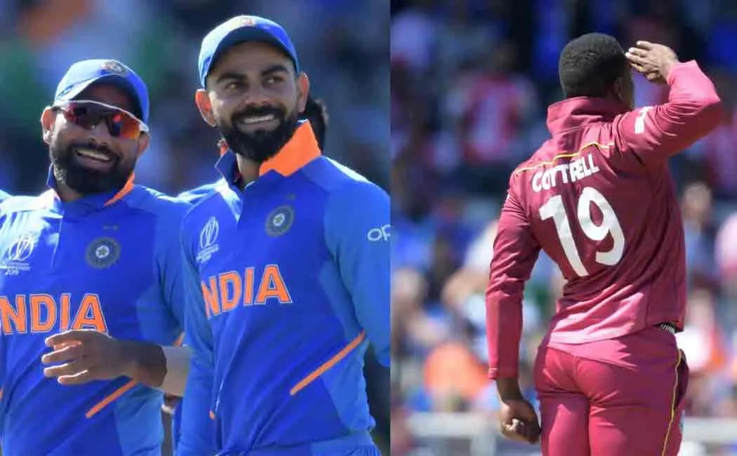 indian fans are not happy with kohli's sledging of cottrell's salute celebration