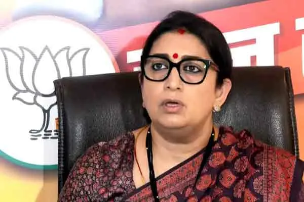 Union Minister Smriti Irani says Congress does not want to empower poor women
